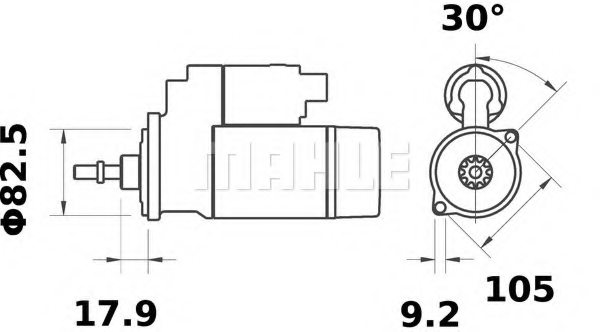 MAHLE ORIGINAL MS 118 Starter